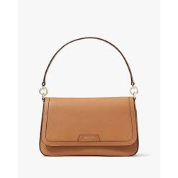 EUC Kate Spade Tan Leather Shoulder Bag - Picture 1 of 4